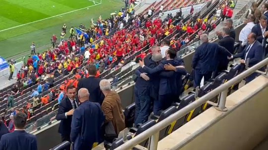 VIDEO EXCLUSIV | Cum au sărbătorit Răzvan Burleanu și Mihai Stoichiță victoria cu Andorra