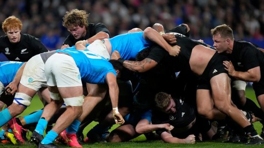 Noua Zeelandă a trecut cu 73-0 de Uruguay și s-a calificat în sferturile Cupei Mondiale la rugby
