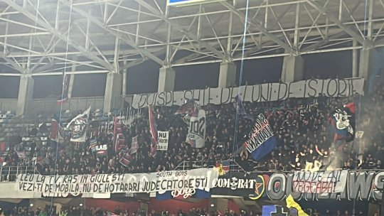 Ultrașii Stelei nu l-au iertat pe Dan Șucu după ce acesta a zis că FCSB e Steaua. Mesajul dur afișat: "Leu la TV, râs în Giulești..."