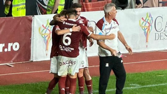Cristiano Bergodi a "explodat" la golul 2 marcat de Rapid cu CFR Cluj. Italianul s-a descătușat și a oferit faza serii în Giulești