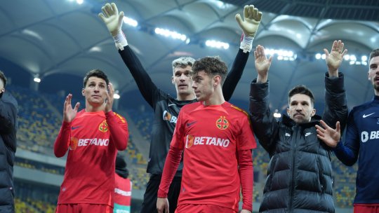 Imaginile bucuriei. Cum au sărbătorit jucătorii FCSB victoria cu FC Botoșani | FOTO