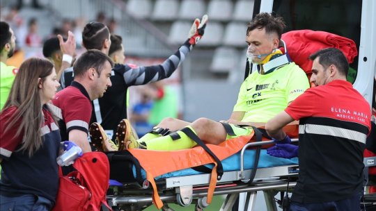 Primele declarații ale lui Luca Mihai după accidentarea gravă din jocul cu Dinamo: ”Sunt cam supărat pe el”