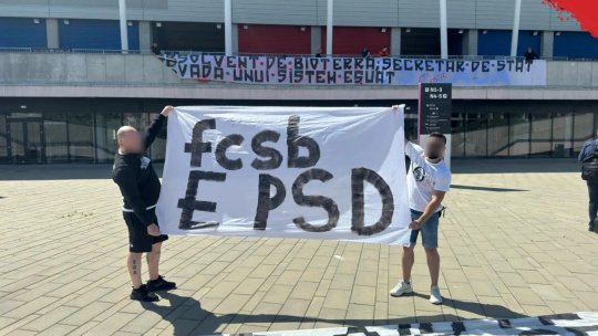 Suporterii Stelei au protestat în ziua în care FCSB va fi încoronată
