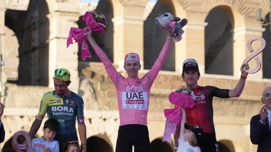 "Il Giro" și-a aflat câștigătorul. Tadej Pogacar s-a impus în cursa din Italia