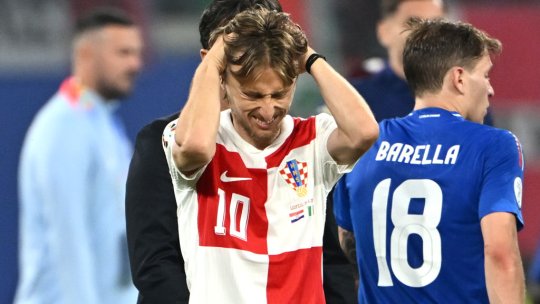 Luka Modric, imaginea disperării. Starul lui Real Madrid, în lacrimi după Croația - Italia 1-1