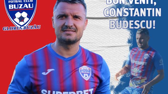 Cum arată Constantin Budescu la debutul pentru Gloria Buzău. Fotbalistul, titular în partida cu Petrolul Ploiești