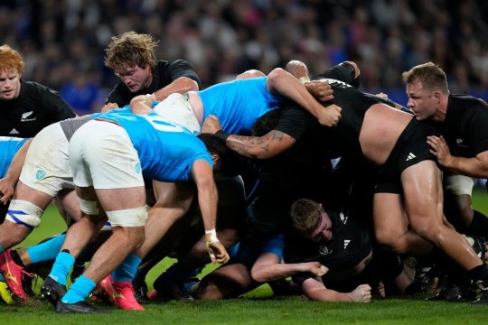 Noua Zeelandă a trecut cu 73-0 de Uruguay și s-a calificat în sferturile Cupei Mondiale la rugby