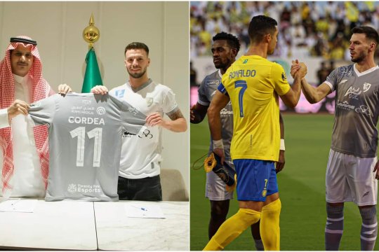 Andrei Cordea a revenit din Arabia Saudită și și-a dezvăluit primele impresii după transferul la Al Tai și duelul cu Cristiano Ronaldo: ”Un jucător special”