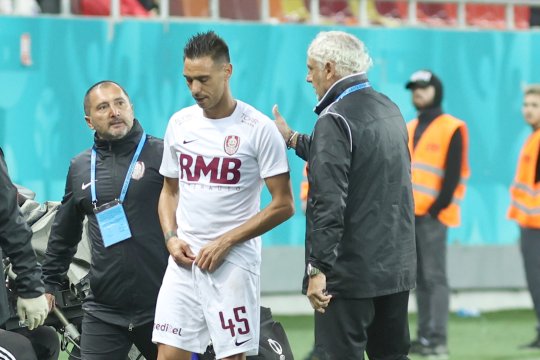 Mario Camora, doar 6 minute pe teren, cu Dinamo. Căpitanul CFR-ului s-a accidentat și poate rata meciurile naționalei cu Andorra și Belarus