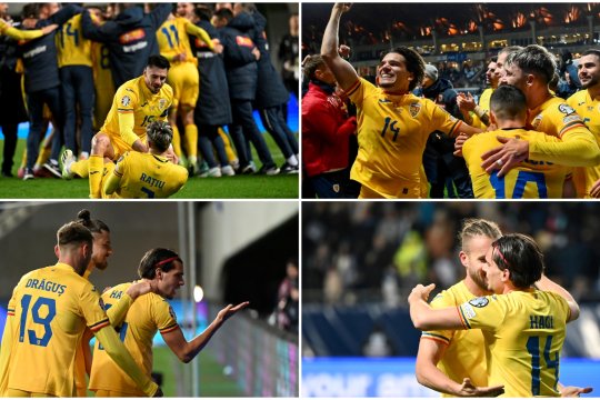 FOTO | 10 imagini istorice de la calificarea României la Euro 2024. Naționala revine după opt ani în fotbalul mare