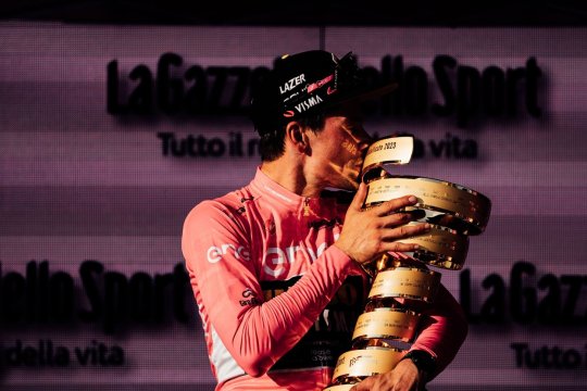Primož Roglič, câștigătorul din acest an al Turului Italiei: ” Am sperat și am luptat până la final. Asta este povestea mea în acest Giro”