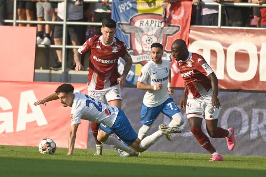 Rapid - Farul Constanța 3-1. Giuleștenii reușesc a doua victorie a sezonului
