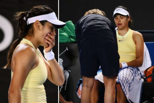 Imagini greu de privit cu Emma Răducanu la Austalian Open! A fost eliminată după un meci în care a suferit teribil, iar medicii i-au luat tensiunea pe teren