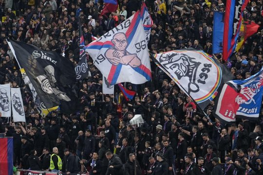Măsură radicală luată înainte de FCSB - Sepsi! Mesajul care-l viza pe Gigi Becali, interzis pe stadion