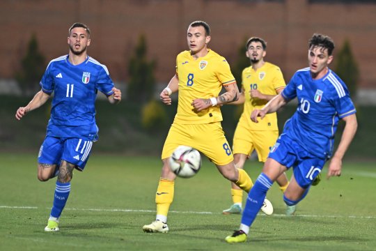 România U20, remiză cu Italia U20 în fața a peste 7000 de oameni la Târgoviște