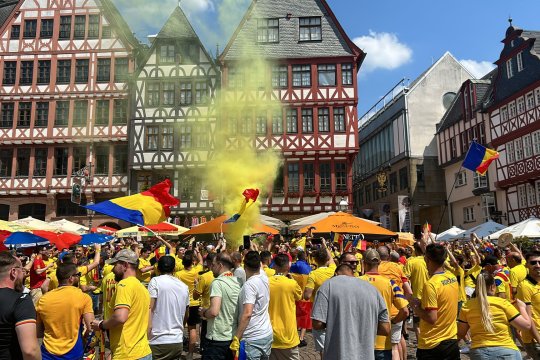 Slovacia – România, de la 19.00, pe iAMsport.ro. Românii au început să coloreze în galben străzile din Frankfurt