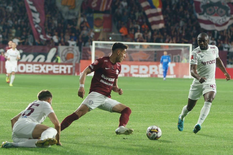 Antonio Sefer în tricoul celor de la Rapid, meci versus CFR Cluj