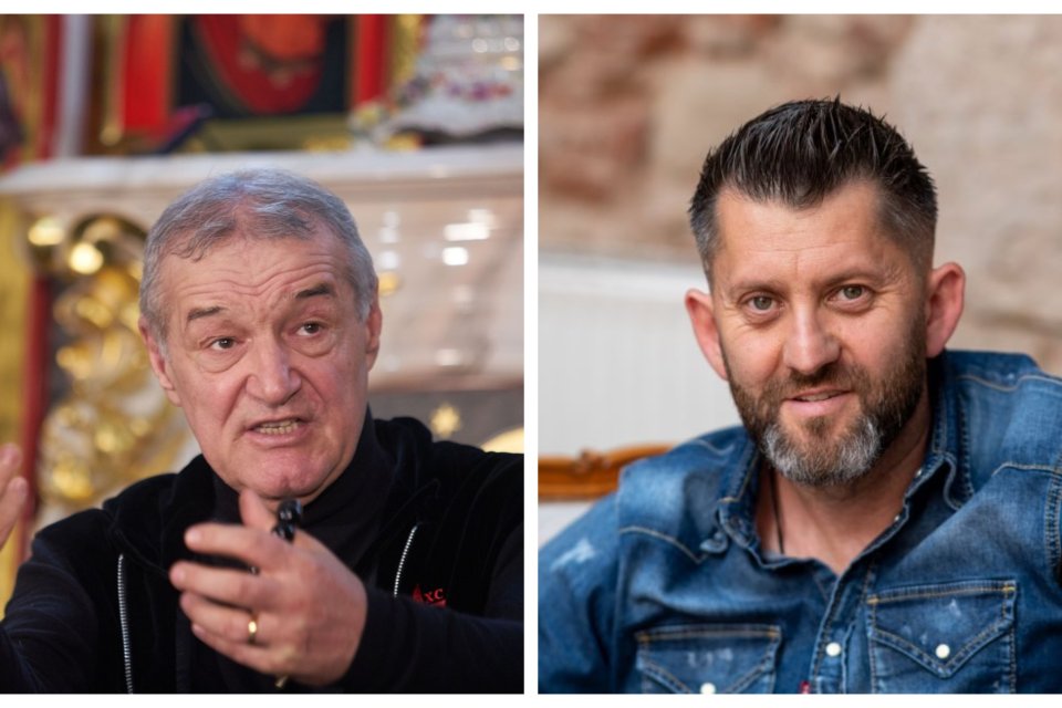 Gigi Becali, patronul FCSB, și Florin Vulturar, impresarul care se ocupă de transferurile de la trupa bucureșteană