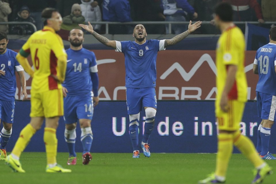 Kostas Mitroglou a marcat 17 goluri în 65 meciuri pentru naționala Greciei