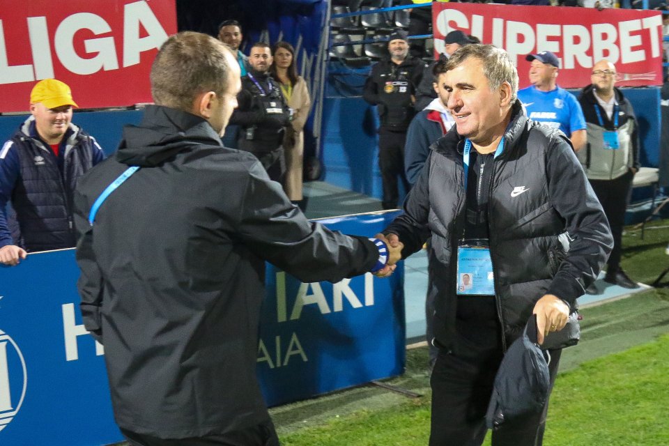 Andrei Patache și Gică Hagi, la meciul dintre Farul și FC Botoșani