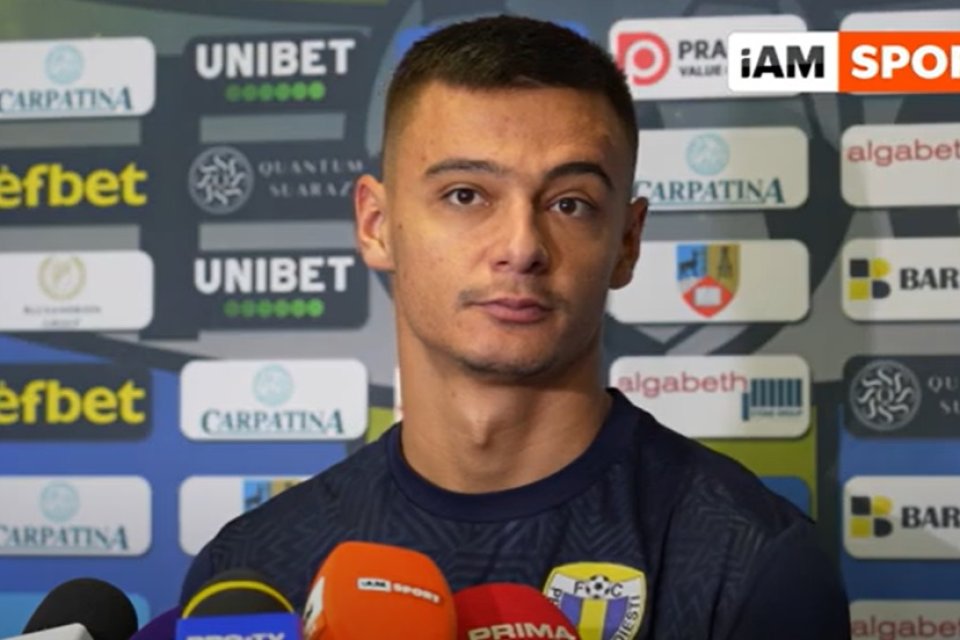 Valentin Țicu (23 de ani) a crescut la Petrolul și este unul dintre cei mai apreciați fundași stânga din Liga 1