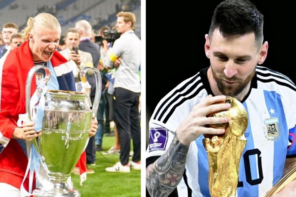 Messi și Haaland se bat pentru Balonul de Aur