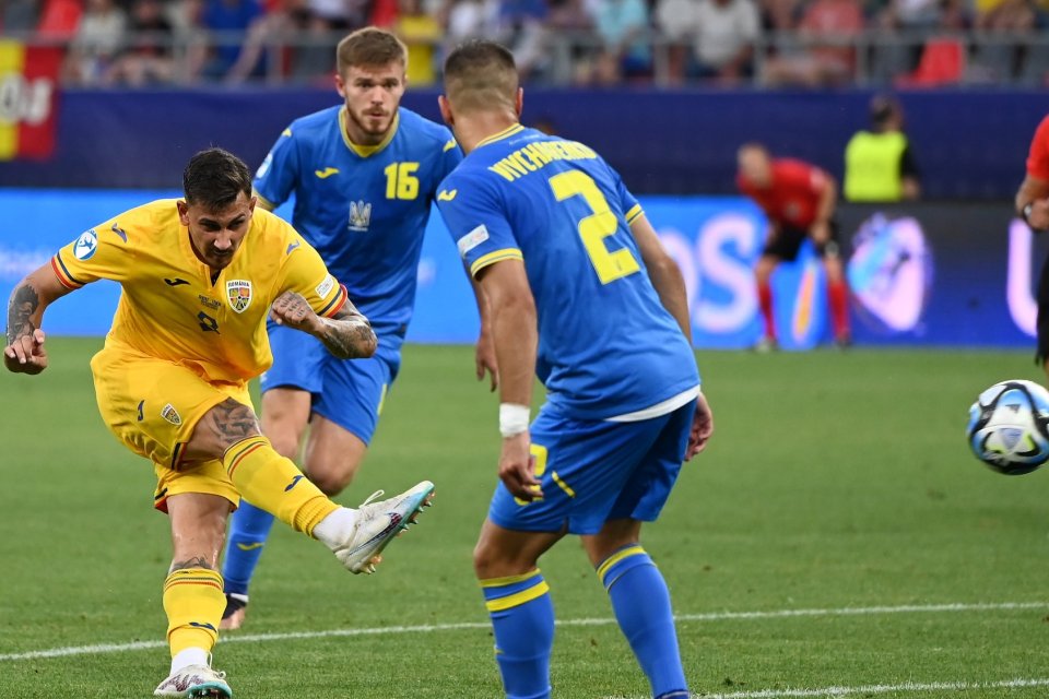 Jovan Markovic a avut una dintre puținele șanse în meciul cu Ucraina U21 de la Euro 2023