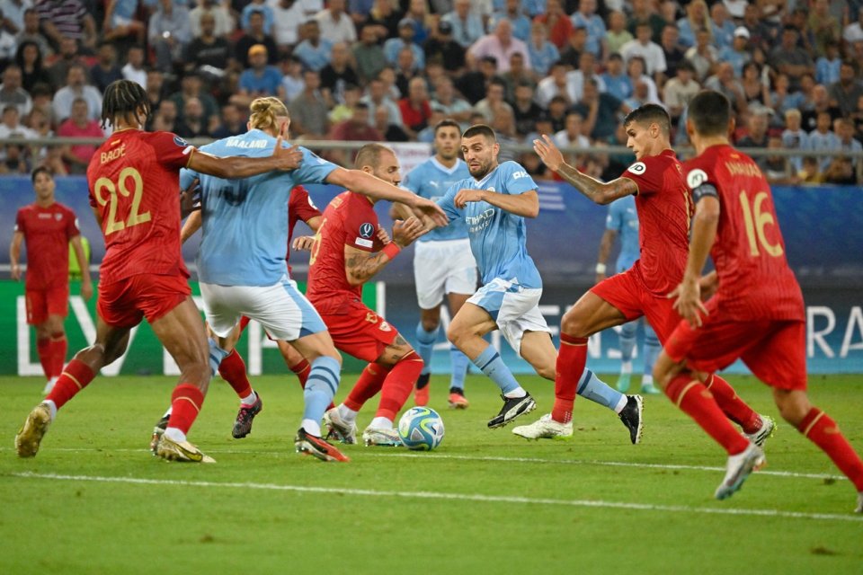 Manchester City - Sevilla, meci care a contat pentru Supercupa Europei