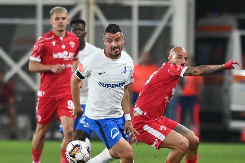 Constantin Budescu în acțiune, Dinamo - Farul, Stadionul Arcul de Triumf, București, 22.09.2023