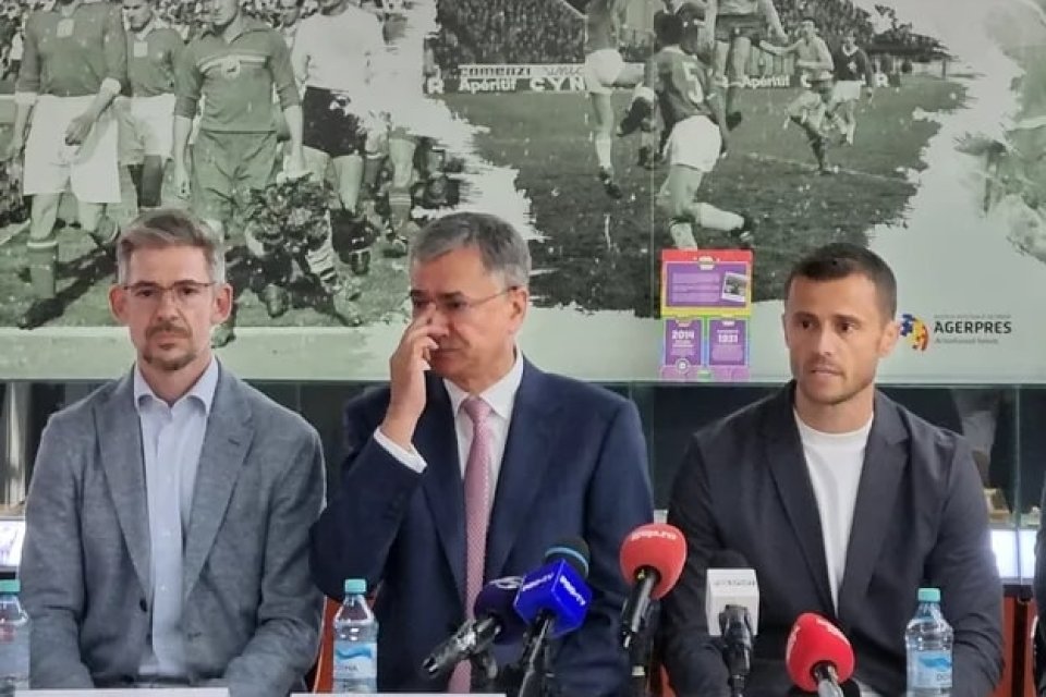 Acționarii clubului Dinamo, Andrei Nicolescu, Eugen Voicu și Dan Gătăianțu