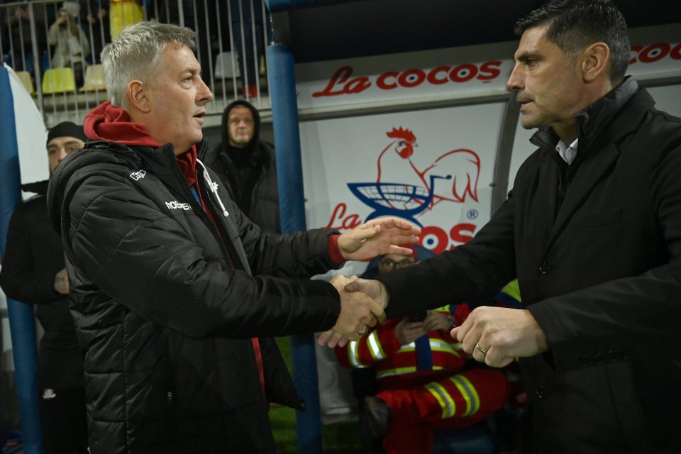 Florin Pârvu(stânga) este unul din antrenorii cu rezultate foarte bune în Liga 1