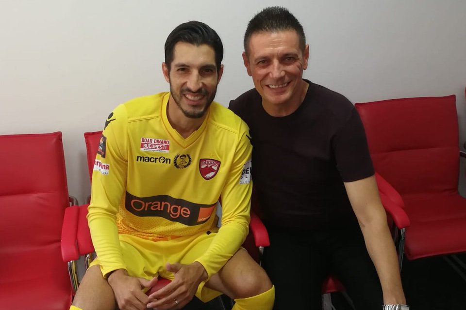 Nicu Grameni (foto, în dreapta), alături de fostul portar al lui Dinamo, Jaime Penedo