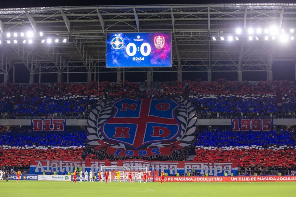 Meciul FCSB - CFR Cluj s-a jucat pe noul stadion Steaua, după negocieri foarte dure cu CSA