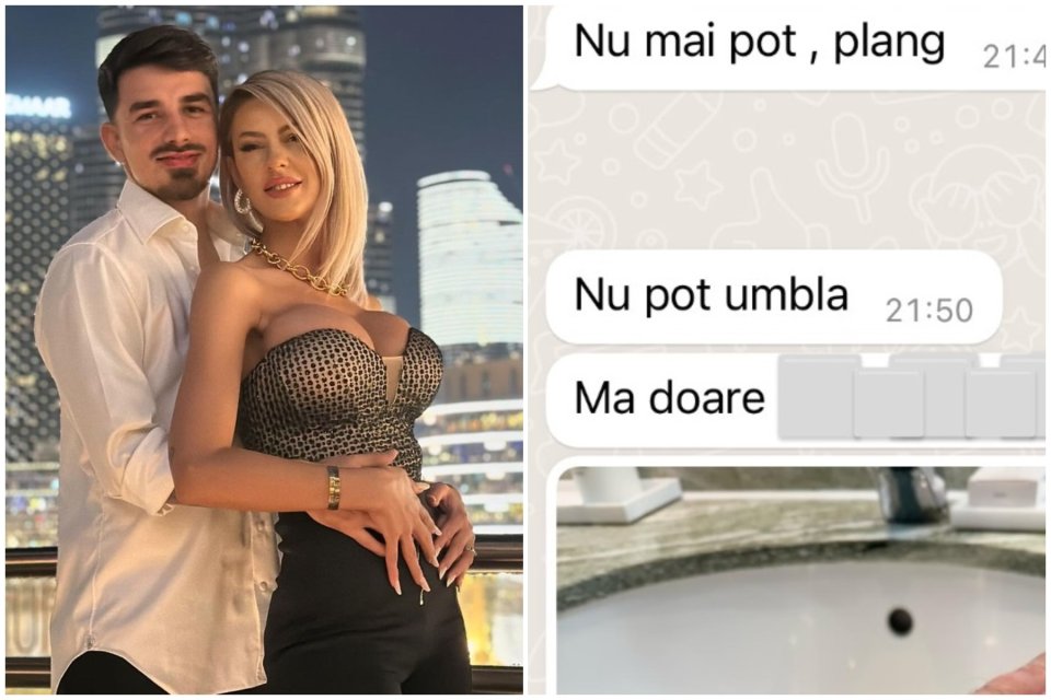 Andreea Hanca a arătat conversația pe care a purtat-o cu soțul ei, Sergiu Hanca, pe whatsapp