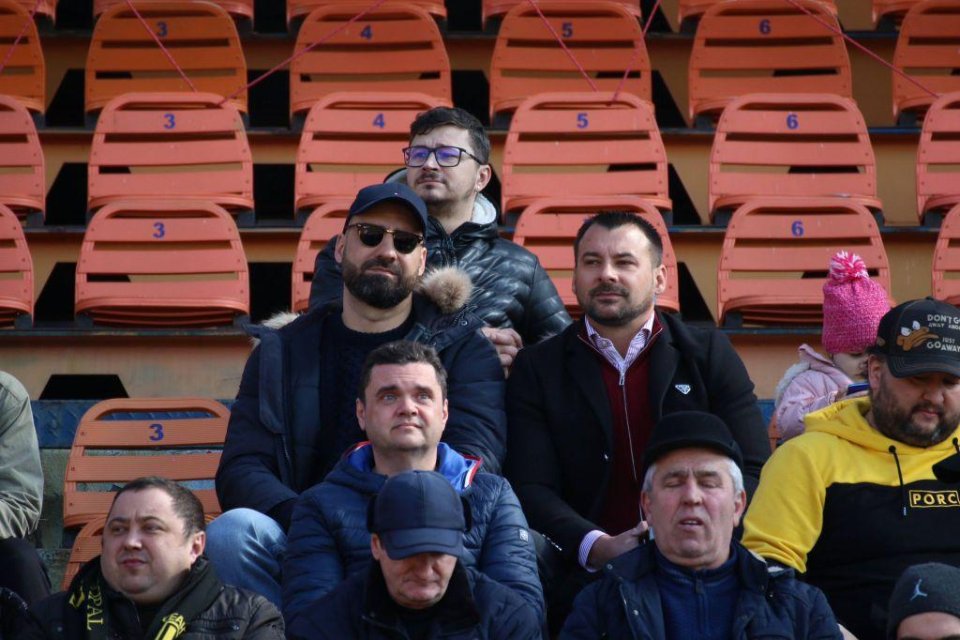 Anton Măzărianu, în tribunele stadionului Ceahlăul