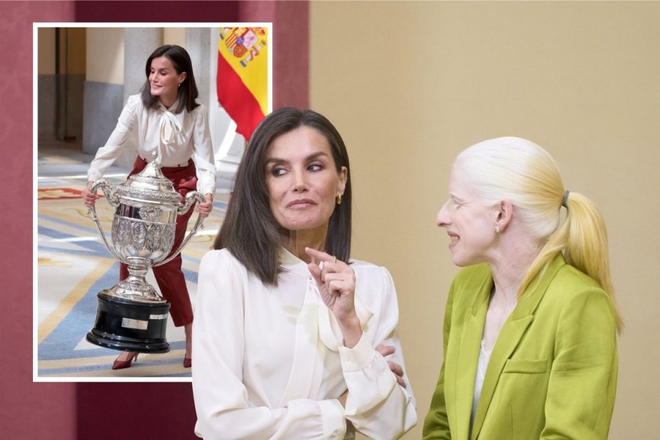 Regina Letizia a Spaniei, pusă în dificultate de o cupă uriașă