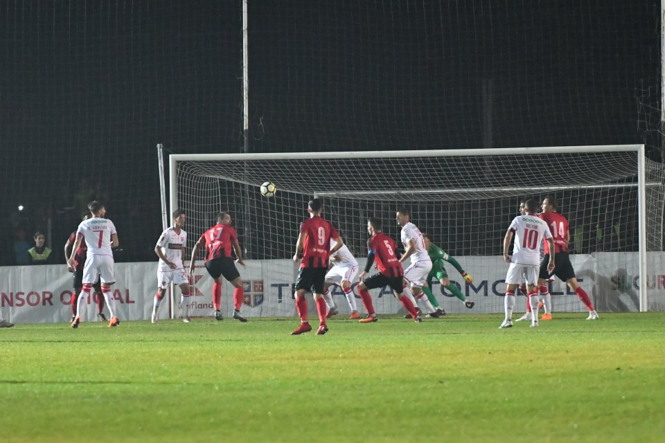 Imagine din meciul jucat pe 1 noiembrie 2018 între Csikszereda și Dinamo