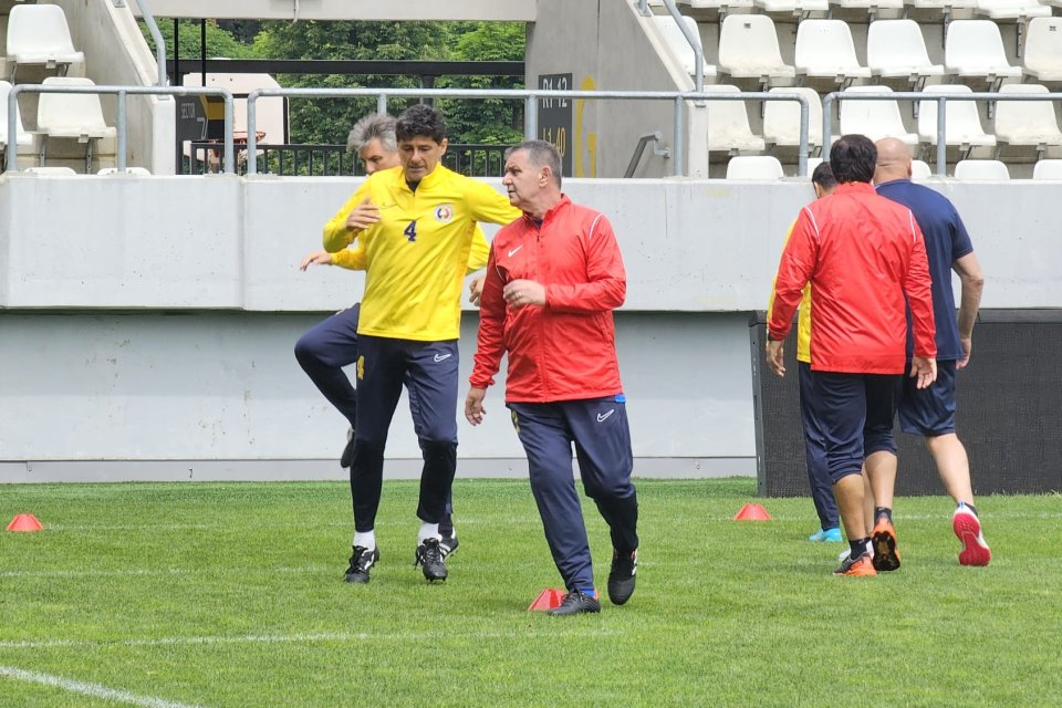 Generația de Aur se antrenează pentru meciul de adio, stadionul Arcul de Triumf, București, 20 mai 2024