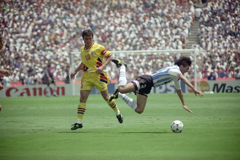 România a eliminat-o pe Argentina în optimi la Campionatul Mondial din 1994