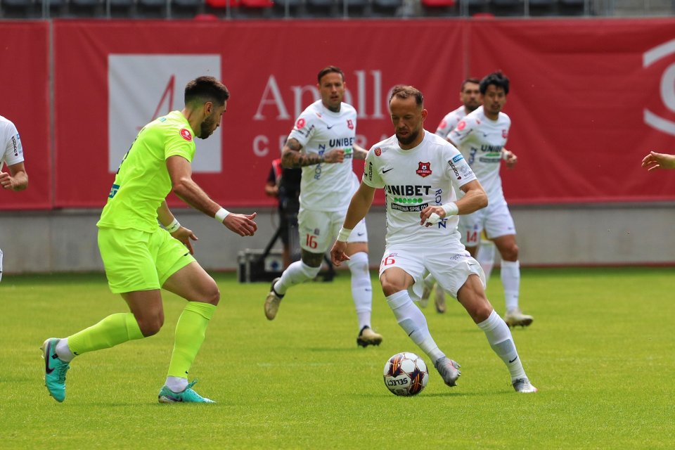 FC Hermannstadt este pe locul 3 în play-out, iar Poli Iași este pe ultima poziție