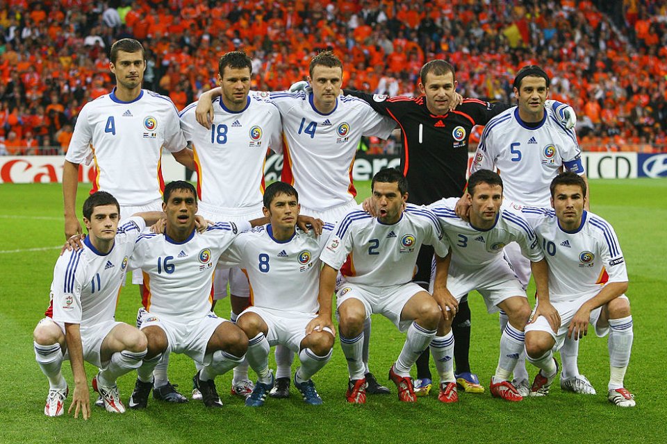 Echipa de start a României în meciul cu Olanda de la Euro 2008, încheiat 0-2