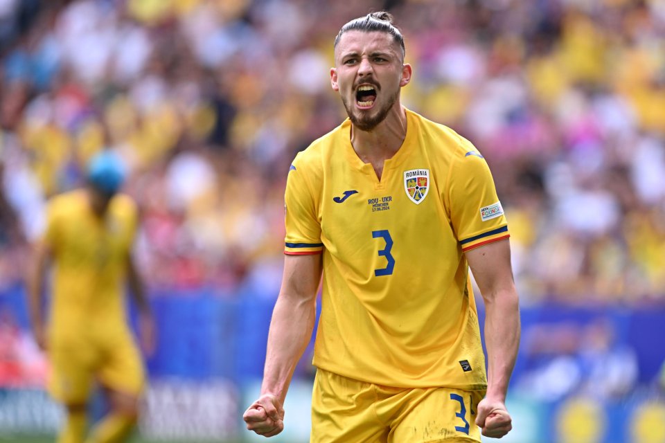 Radu Drăgușin în meciul România - Ucraina 3-0, la EURO 2024
