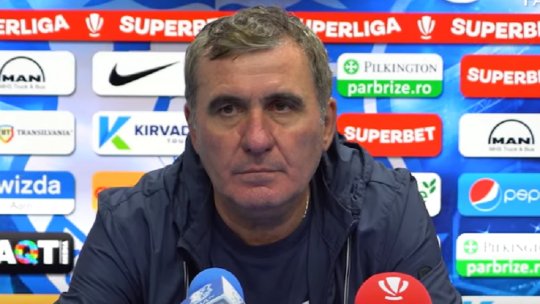 Gică Hagi, supărat la conferința de presă: ”Înseamnă că învăț și eu fotbal la 58 de ani”
