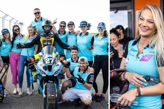 EXCLUSIV | “Vrem să concurăm și în străinătate”. Acesta este visul lui Bogdan și al Ioanei, cei doi oameni care sunt la "ghidonul" echipe moto RomLab Racing
