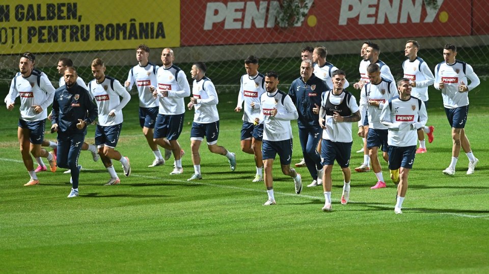 România la antrenamentul dinaintea partidei cu Andorra