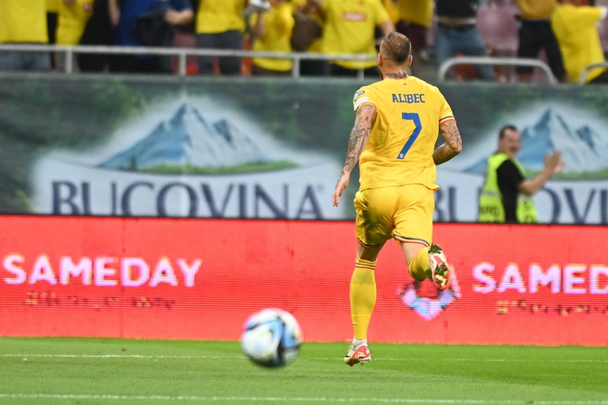 Denis Alibec în meciul cu Kosovo