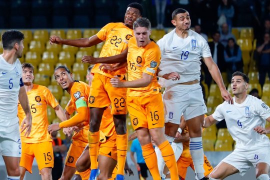Preliminariile EURO 2024. Portugalia, victorie clară cu Bosnia. Olanda se impune în Grecia, în timp ce Belgia - Suedia a fost abandonat la pauză