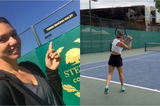 Simona Halep i-a uluit pe fani! Românca s-a afișat cu abdomenul la vedere la ultimul antrenament. Ce au remarcat susținătorii ei | FOTO + VIDEO