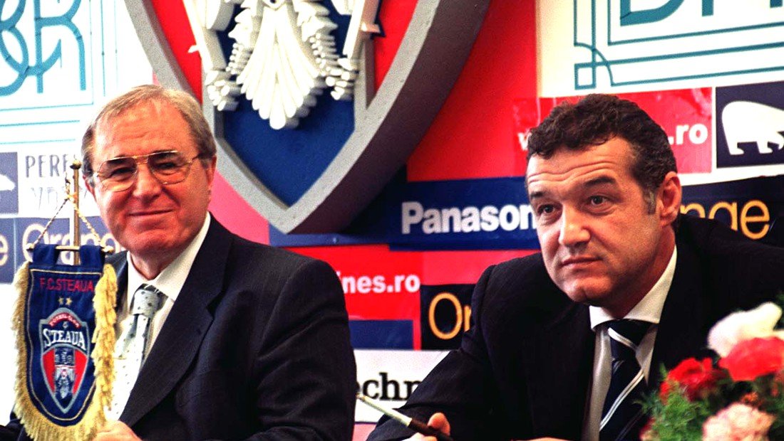 Viorel Păunescu și Gigi Becali, în 2003