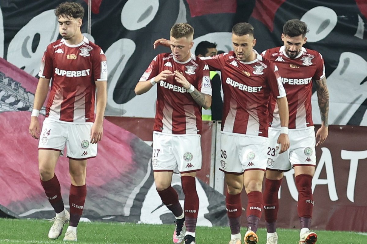 Rapid este pe locul 3 în clasamentul actual